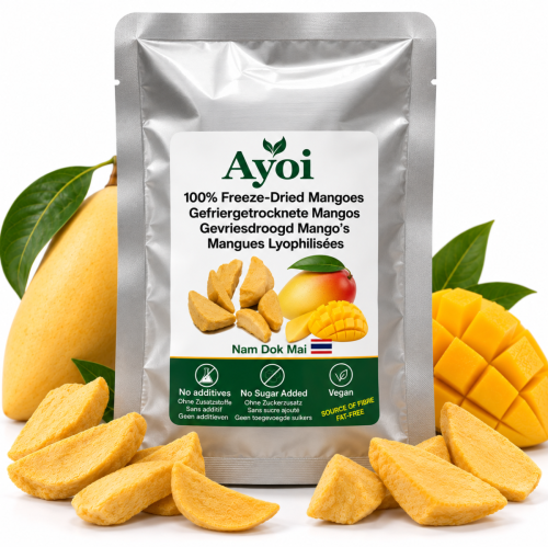 Freeze-Dried Mango (Nam Dok Mai) 15g – 100% Fruit Snack | Ayoi