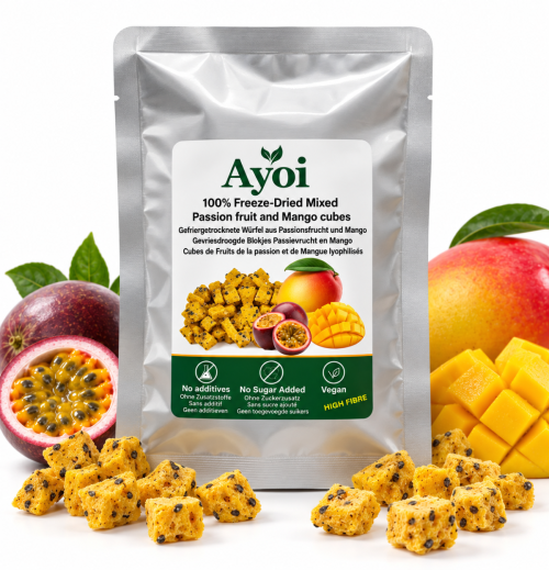 Freeze-Dried Passion Fruit & Mango 15g – Tropical Fruit Snack Bites | Ayoi